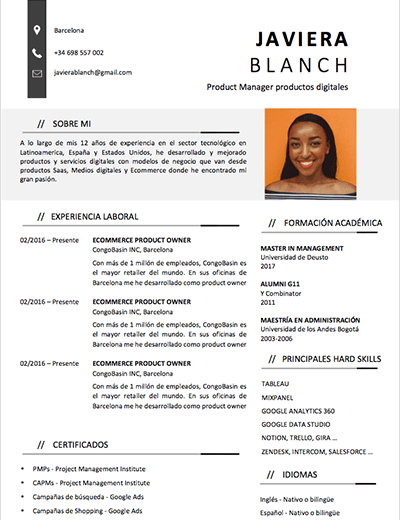 resume cv template word free download