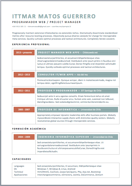 Curriculum Vitae Plantilla Plantilles Per Descarregar En Word Cv