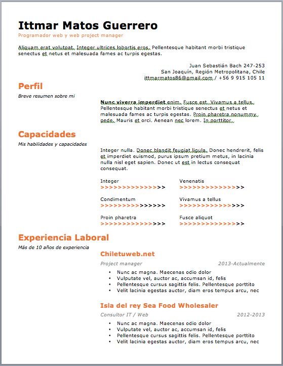 Curriculum Vitae Plantilla Plantilles Per Descarregar En Word Cv